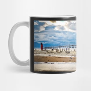 "South Haven Lighthouse" - South Haven, MI Mug